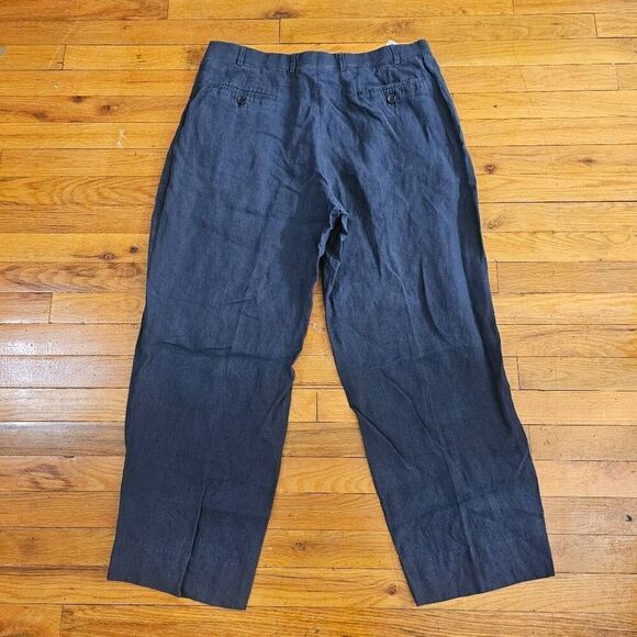 Giorgio Armani Le Collezioni Men’s 100% Linen Pants 38 x 28 High Waisted - Picture 7 of 13